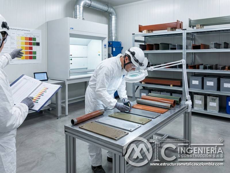 Evaluación final de vida útil de pintura industrial en Bogotá, Colombia. Montajes, Ingeniería y Construcción. MIC SAS.