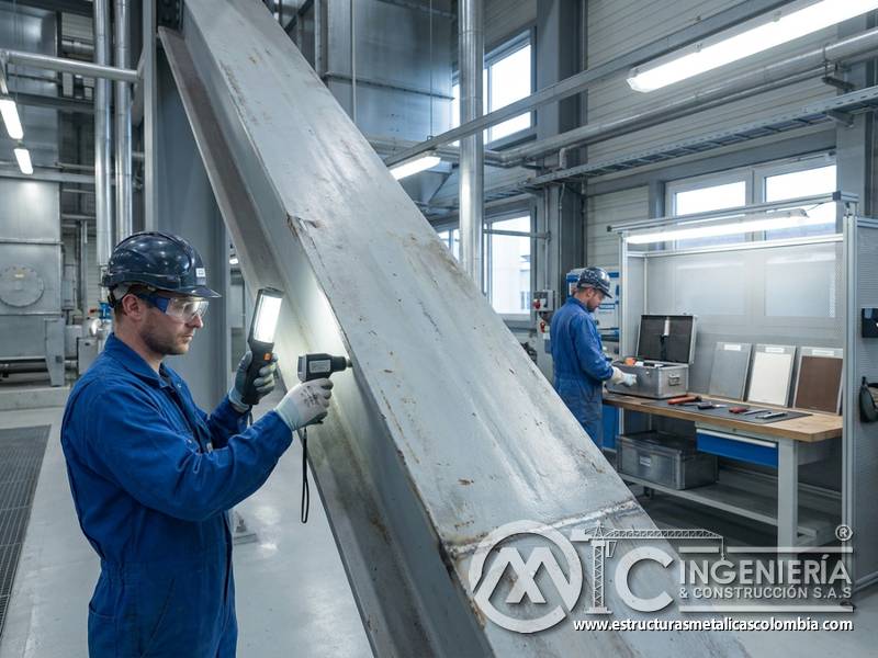 Inspección de envejecimiento de pintura industrial en Bogotá, Colombia. Montajes, Ingeniería y Construcción. MIC SAS.
