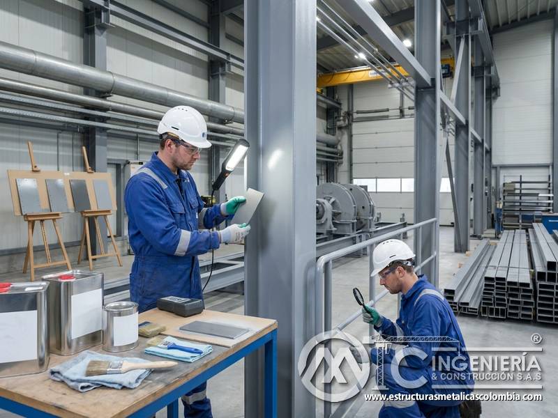 Rendimiento de pintura alquídica industrial en Bogotá, Colombia. Montajes, Ingeniería y Construcción. MIC SAS.