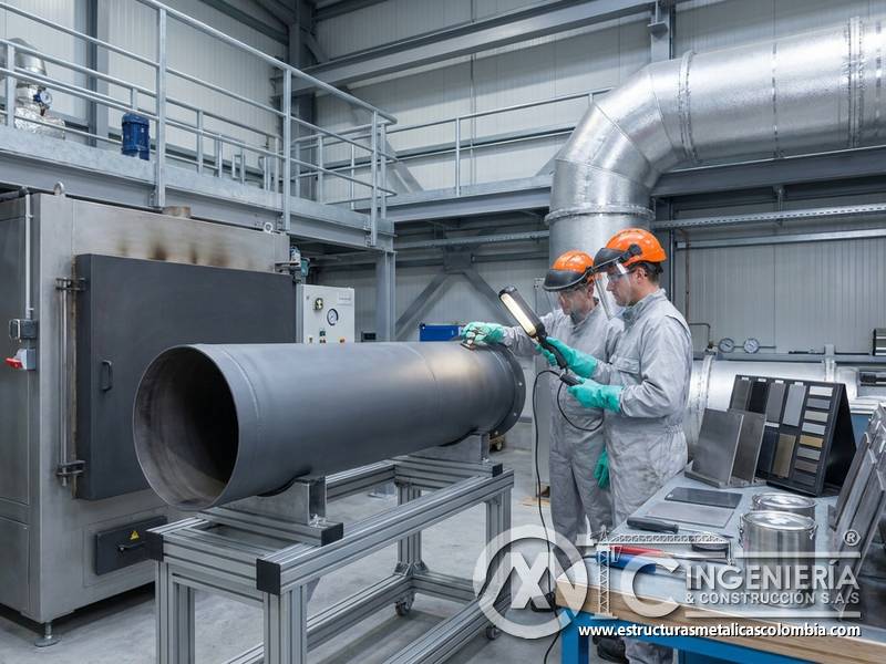 Vida útil de pintura industrial para alta temperatura en Bogotá, Colombia. Montajes, Ingeniería y Construcción. MIC SAS.