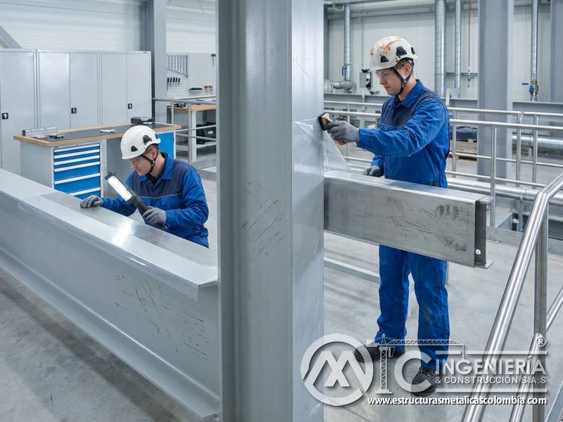 Abrasión por contacto en pintura industrial en Bogotá, Colombia. Montajes, Ingeniería y Construcción. MIC SAS.