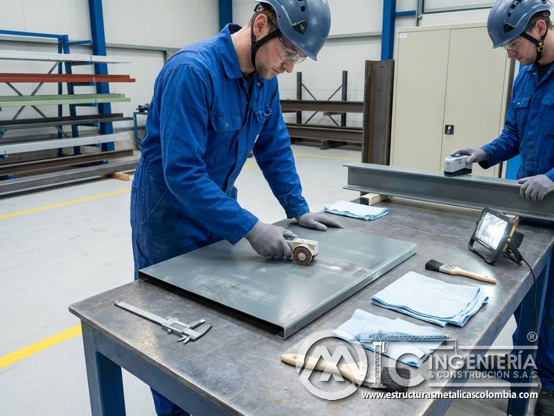 Prueba de resistencia a abrasión en pintura industrial en Bogotá, Colombia. Montajes, Ingeniería y Construcción. MIC SAS.