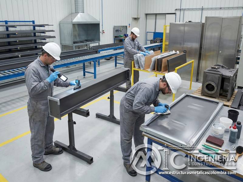Evaluación final de desgaste físico en pintura industrial en Bogotá, Colombia. Montajes, Ingeniería y Construcción. MIC SAS.
