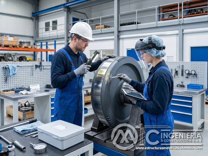 Protección contra fricción en pintura industrial en Bogotá, Colombia. Montajes, Ingeniería y Construcción. MIC SAS.