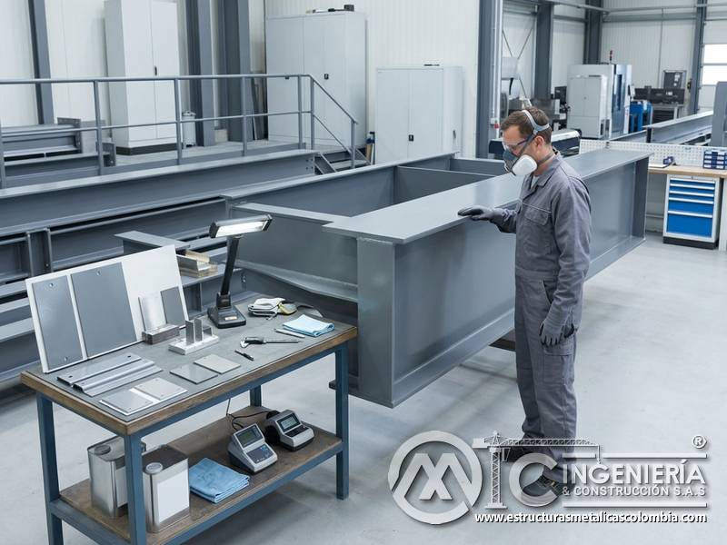 Evaluación de ambiente de servicio de pintura industrial en Bogotá, Colombia. Montajes, Ingeniería y Construcción. MIC SAS.