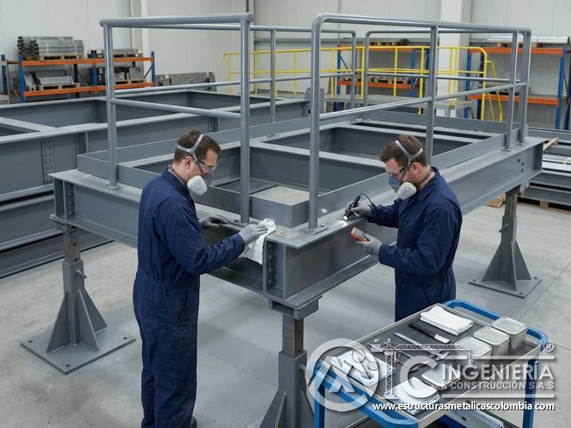 Control normativo de mantenimiento de pintura industrial en Bogotá, Colombia. Montajes, Ingeniería y Construcción. MIC SAS.