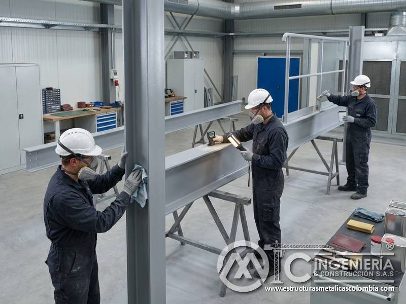 Mantenimiento anticorrosivo de pintura industrial en Bogotá, Colombia. Montajes, Ingeniería y Construcción. MIC SAS.