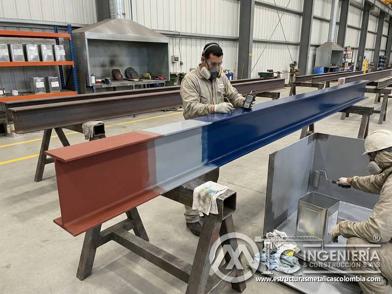Sistema multicapa anticorrosivo industrial en Bogotá, Colombia. Montajes, Ingeniería y Construcción. MIC SAS.