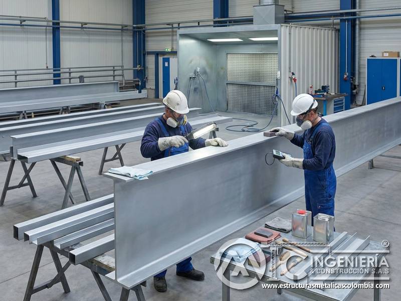 Recubrimiento rico en zinc contra corrosión en Bogotá, Colombia. Montajes, Ingeniería y Construcción. MIC SAS.