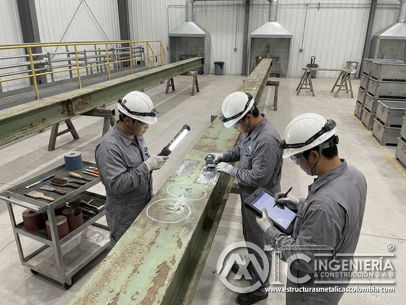 Diagnóstico para renovación y repintado de superficies industriales en Bogotá, Colombia. Montajes, Ingeniería y Construcción. MIC SAS.