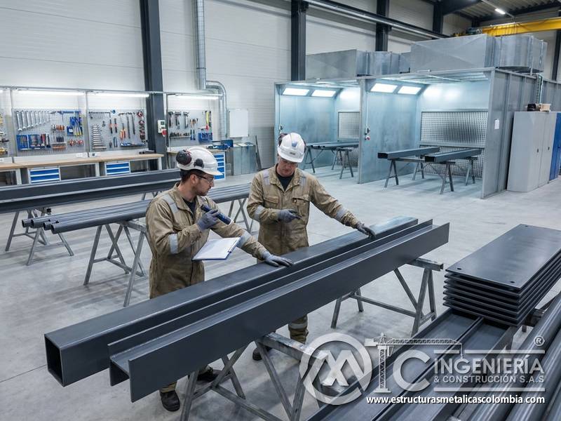 Liberación final de repintado industrial en Bogotá, Colombia. Montajes, Ingeniería y Construcción. MIC SAS.