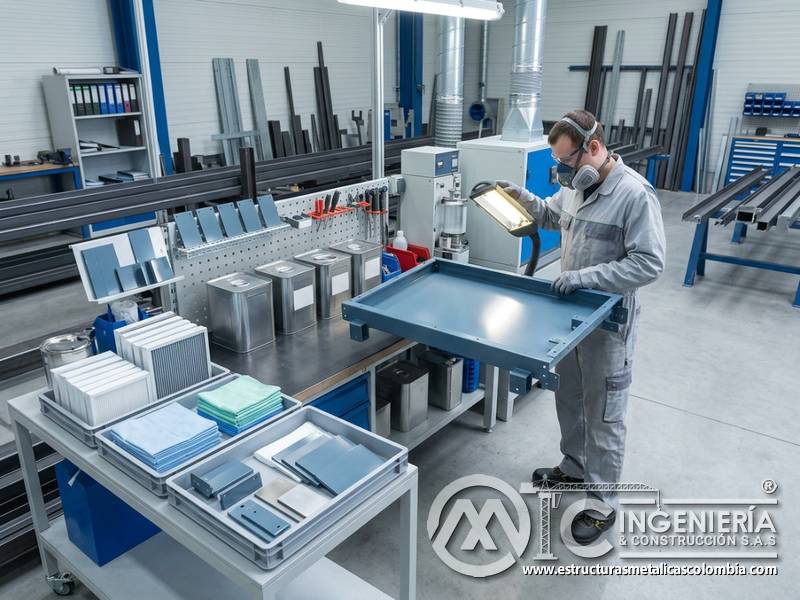 Recubrimientos ecológicos con reciclaje y control de sobrantes del proceso en Bogotá, Colombia. Montajes, Ingeniería y Construcción. MIC SAS.