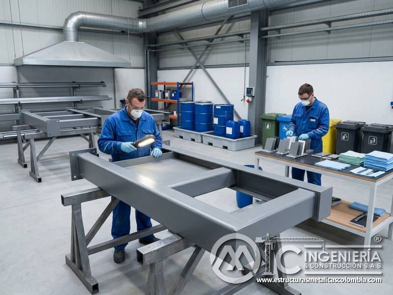 Impacto controlado, gestión responsable y protección metálica durable con recubrimientos industriales en Bogotá, Colombia. Montajes, Ingeniería y Construcción. MIC SAS.