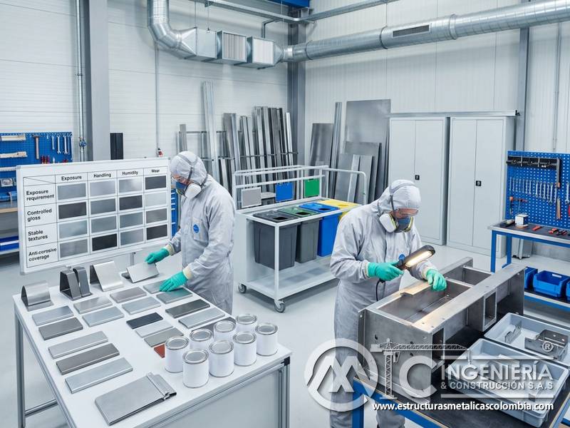 Desempeño, impacto ambiental y operación del metal en selección de recubrimientos industriales en Bogotá, Colombia. Montajes, Ingeniería y Construcción. MIC SAS.