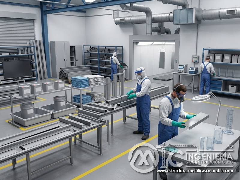Gestión ambiental y control de sustancias en procesos de recubrimiento industrial en Bogotá, Colombia. Montajes, Ingeniería y Construcción. MIC SAS.