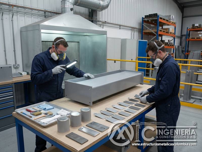 Control de metales pesados y trazabilidad en pinturas industriales para metal en Bogotá, Colombia. Montajes, Ingeniería y Construcción. MIC SAS.