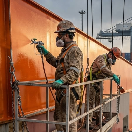 Recubrimiento industrial con adherencia y flexibilidad para superficies sometidas a desgaste en Bogotá, Colombia. Montajes, Ingeniería y Construcción. MIC SAS.