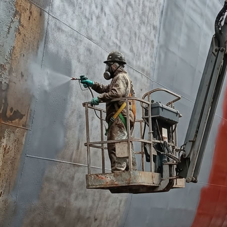 Película industrial que aísla el acero del agua, oxígeno, sales y agentes corrosivos en Bogotá, Colombia. Montajes, Ingeniería y Construcción. MIC SAS.