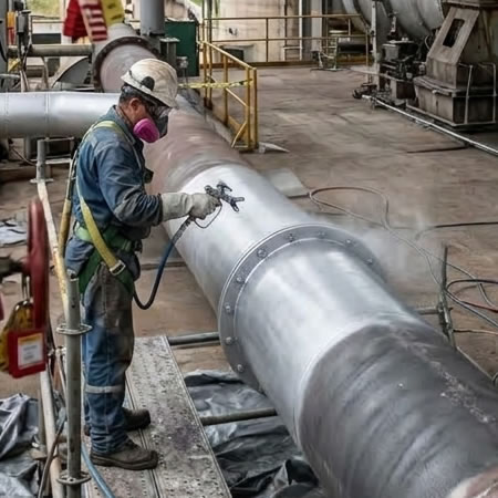 Recubrimiento térmico para hornos, calderas, chimeneas, tuberías y motores industriales en Bogotá, Colombia. Montajes, Ingeniería y Construcción. MIC SAS.