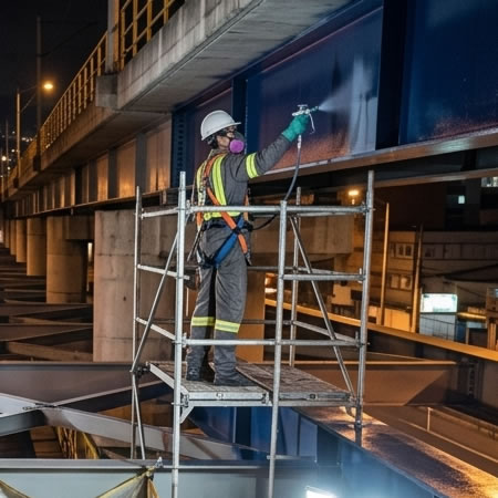Sistemas epóxicos, poliuretanos, fluoropolímeros y ricos en zinc para larga vida útil en Bogotá, Colombia. Montajes, Ingeniería y Construcción. MIC SAS.