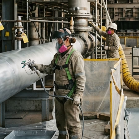 Recubrimientos para fluctuaciones térmicas, atmósferas marinas y gases industriales en Bogotá, Colombia. Montajes, Ingeniería y Construcción. MIC SAS.