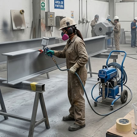 Sistemas airless, convencionales, HVLP y electrostáticos para pulverización industrial en Bogotá, Colombia. Montajes, Ingeniería y Construcción. MIC SAS.