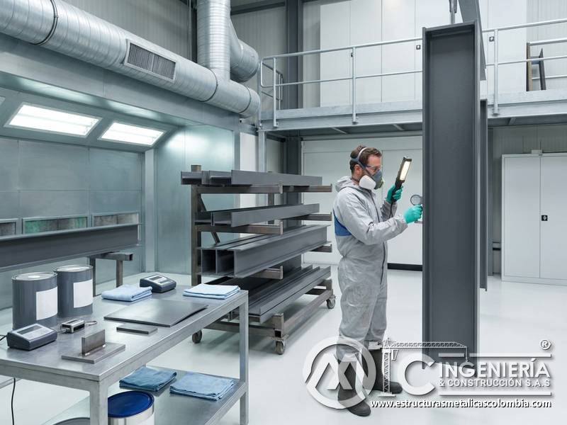 Control de emisiones y materiales responsables en pintura industrial para proyectos sostenibles sobre metal en Bogotá, Colombia. Montajes, Ingeniería y Construcción. MIC SAS.
