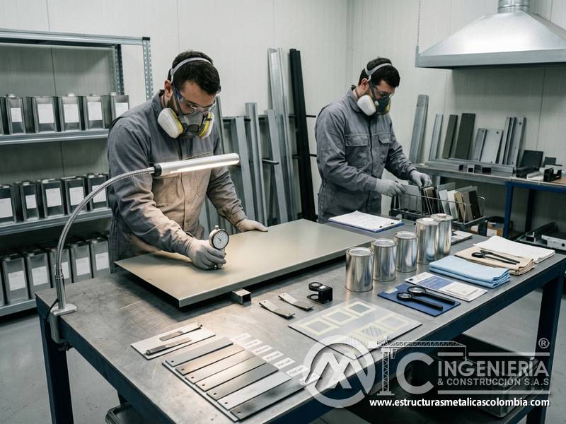 Criterios de certificación, resistencia comprobable y seguridad del proceso en pintura industrial metálica en Bogotá, Colombia. Montajes, Ingeniería y Construcción. MIC SAS.
