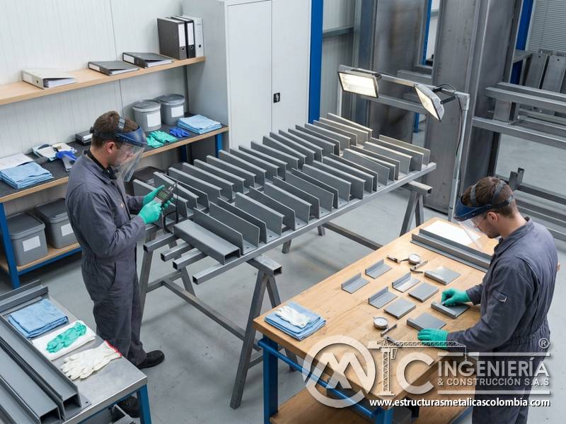 Certificados de materiales y control de lotes en acabados industriales con trazabilidad en Bogotá, Colombia. Montajes, Ingeniería y Construcción. MIC SAS.