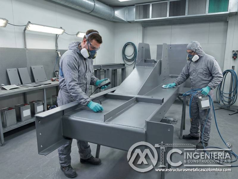 Seguridad operativa, medición de espesores y protección anticorrosiva en sistemas de pintura industrial en Bogotá, Colombia. Montajes, Ingeniería y Construcción. MIC SAS.