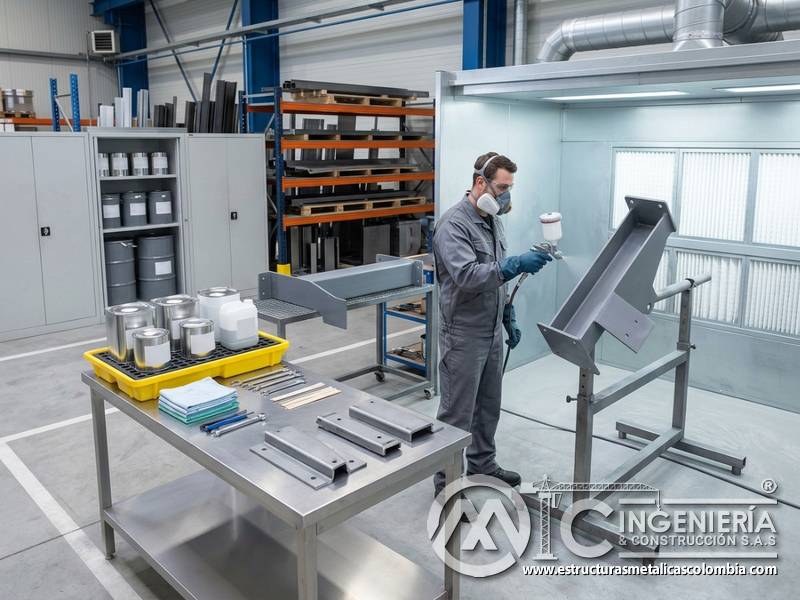 Almacenamiento seguro y manejo responsable de productos químicos para pintura industrial en Bogotá, Colombia. Montajes, Ingeniería y Construcción. MIC SAS.