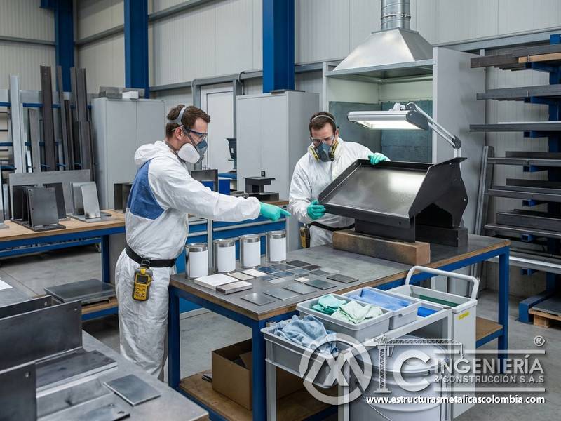 Control de COV y manejo de residuos en selección de pintura industrial para acero en Bogotá, Colombia. Montajes, Ingeniería y Construcción. MIC SAS.