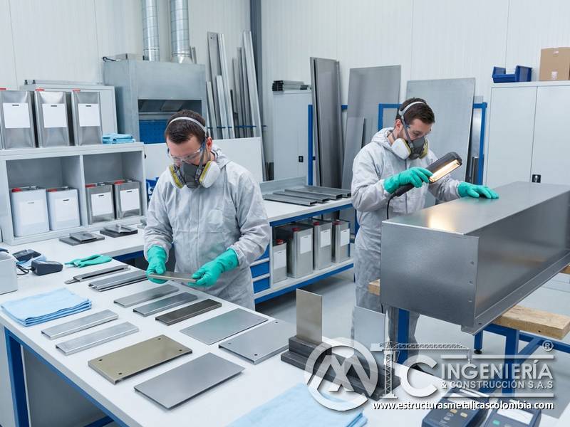 Seguridad química, almacenamiento y aplicación protegida en selección de recubrimientos industriales en Bogotá, Colombia. Montajes, Ingeniería y Construcción. MIC SAS.