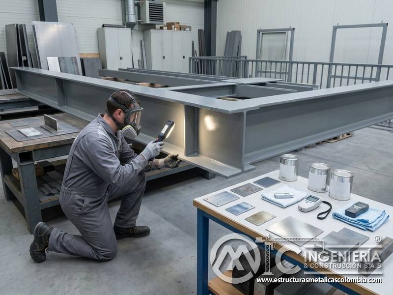 Ensayos, adherencia y resistencia anticorrosiva en elección de recubrimientos para estructuras metálicas en Bogotá, Colombia. Montajes, Ingeniería y Construcción. MIC SAS.
