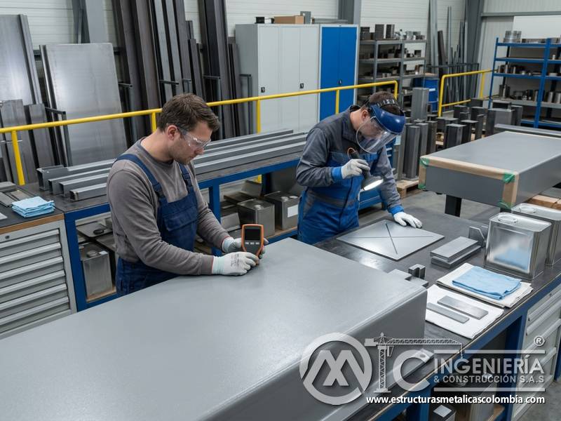Inspección de espesor, adherencia y continuidad en recubrimientos anticorrosivos industriales en Bogotá, Colombia. Montajes, Ingeniería y Construcción. MIC SAS.