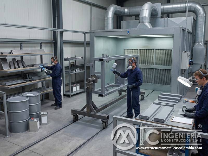 Control de emisiones y seguridad del personal en procesos de pintura industrial bajo regulación local en Bogotá, Colombia. Montajes, Ingeniería y Construcción. MIC SAS.