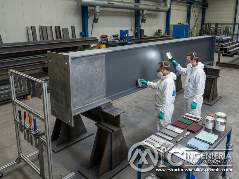 Criterios de ensayo, preparación e inspección definidos por organismos reguladores para pintura industrial en Bogotá, Colombia. Montajes, Ingeniería y Construcción. MIC SAS.