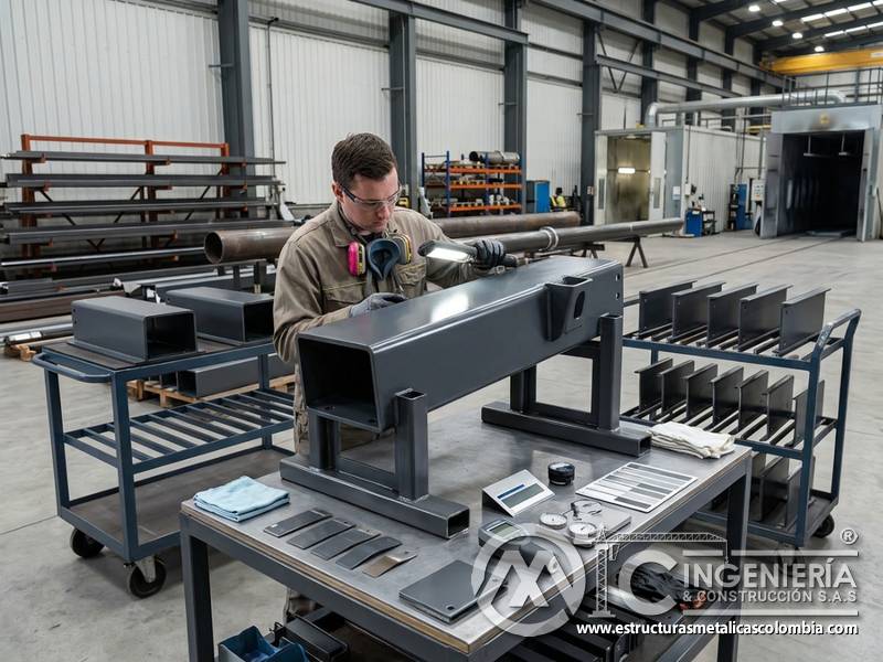 Superficies metálicas con pintura industrial inspeccionada, procedimientos claros y desempeño medible en Bogotá, Colombia. Montajes, Ingeniería y Construcción. MIC SAS.