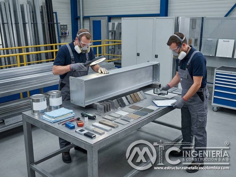 Sistemas de pintura industrial definidos por pruebas, exposición y criterios anticorrosivos de organismos reguladores en Bogotá, Colombia. Montajes, Ingeniería y Construcción. MIC SAS.