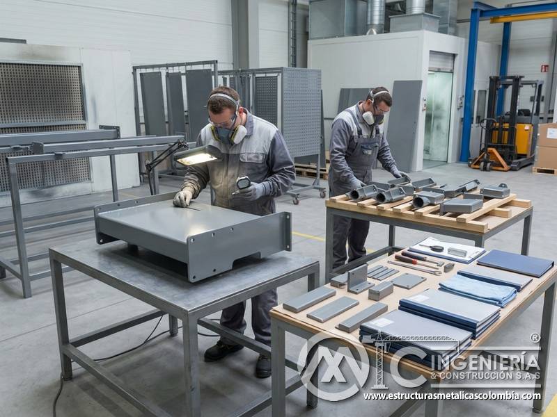 Inspección final, trazabilidad del proceso y superficies listas para operación con pintura industrial en Bogotá, Colombia. Montajes, Ingeniería y Construcción. MIC SAS.