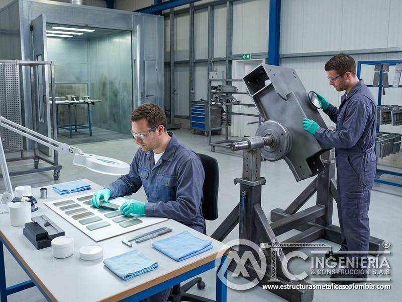 Ensayos, mediciones y criterios de calidad para fortalecer la vida útil de pintura industrial sobre metal en Bogotá, Colombia. Montajes, Ingeniería y Construcción. MIC SAS.