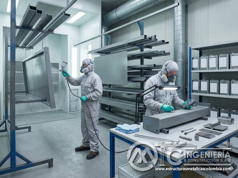 Parámetros verificables y manejo seguro de productos en pintura industrial regulada para estructuras metálicas en Bogotá, Colombia. Montajes, Ingeniería y Construcción. MIC SAS.