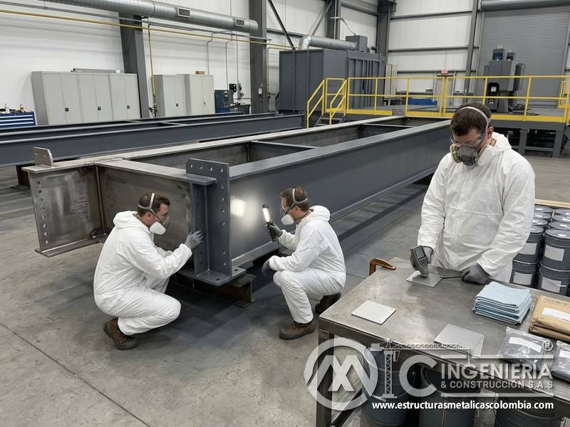 Métodos de prueba, preparación adecuada y verificación final de pintura industrial para protección metálica en Bogotá, Colombia. Montajes, Ingeniería y Construcción. MIC SAS.