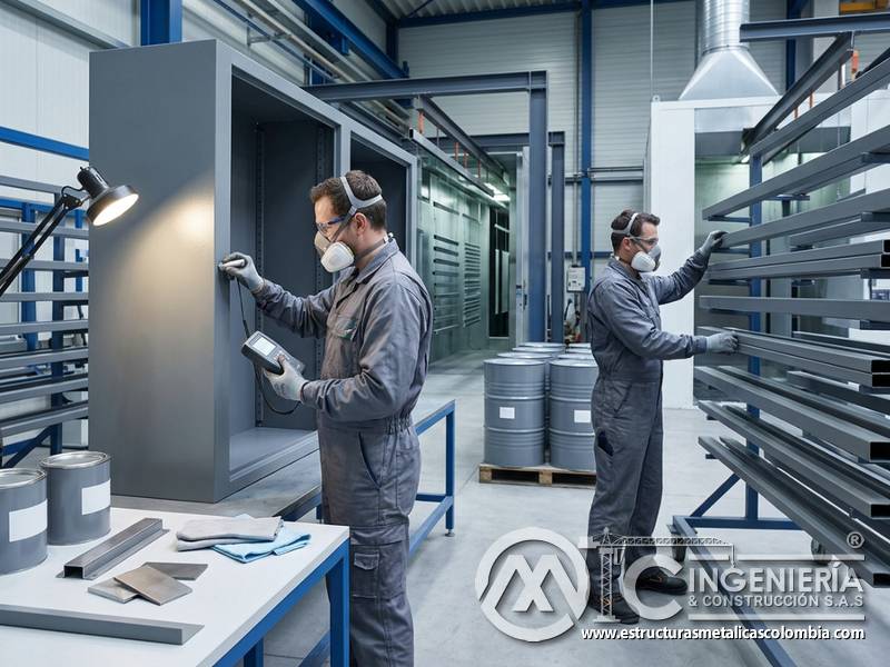 Requisitos técnicos, operación segura y acabado resistente en soluciones de pintura industrial para estructuras en Bogotá, Colombia. Montajes, Ingeniería y Construcción. MIC SAS.