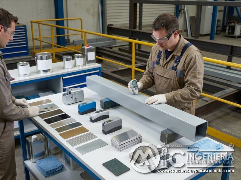 Laboratorio técnico de recubrimientos industriales en Bogotá, Colombia. Montajes, Ingeniería y Construcción. MIC SAS.