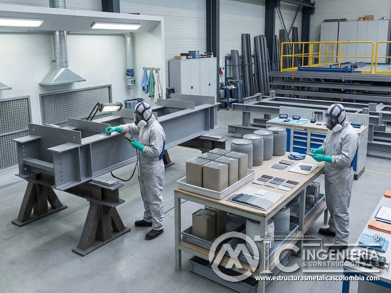 Productos compatibles y menor exposición ambiental en pinturas industriales para protección de estructuras en Bogotá, Colombia. Montajes, Ingeniería y Construcción. MIC SAS.