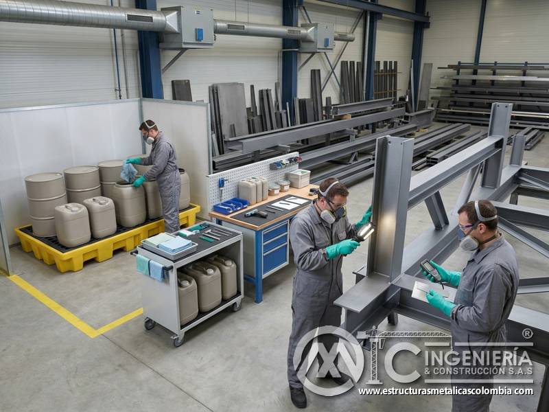 Manejo técnico de residuos peligrosos generados en procesos de pintura industrial para estructuras metálicas en Bogotá, Colombia. Montajes, Ingeniería y Construcción. MIC SAS.