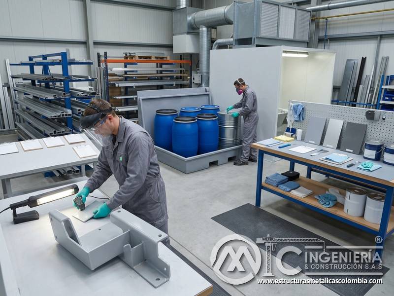 Control de efluentes y orden operativo en recubrimientos industriales resistentes para metal en Bogotá, Colombia. Montajes, Ingeniería y Construcción. MIC SAS.