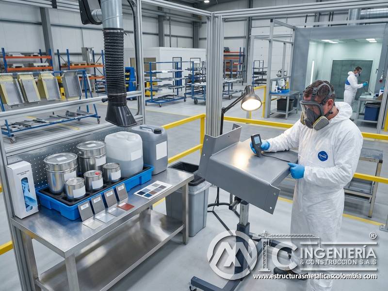 Control de sustancias restringidas y seguridad en sistemas de recubrimiento industrial durable en Bogotá, Colombia. Montajes, Ingeniería y Construcción. MIC SAS.