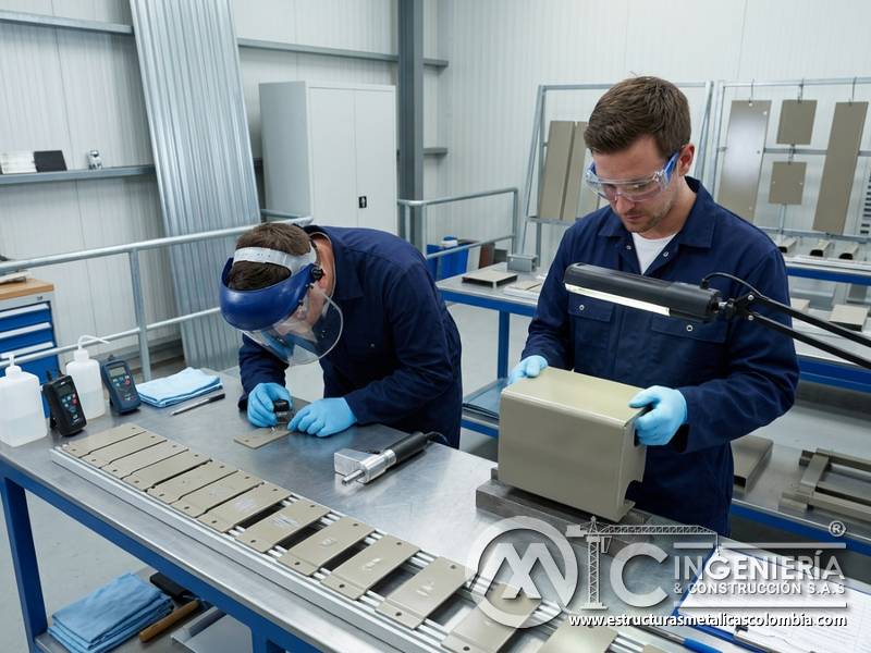 Pruebas de impacto y abrasión en recubrimientos industriales resistentes para uso industrial en Bogotá, Colombia. Montajes, Ingeniería y Construcción. MIC SAS.